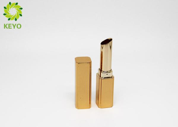 Customized Empty Lipstick Tube Container , Aluminum Metal Lip Balm Tubes