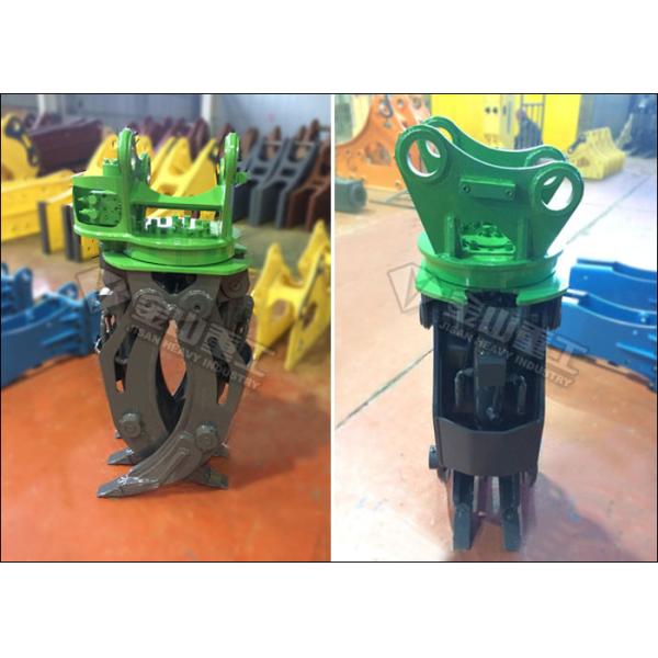 CE Certified Rotating Hydraulic Log Grapple Fit Kobelco SK60 Small Excavator