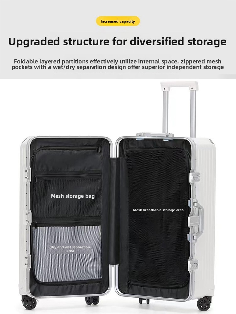 Large Capacity Business Travel Suitcase 30in Wear Resistant Lightweight Suitcase On Wheels