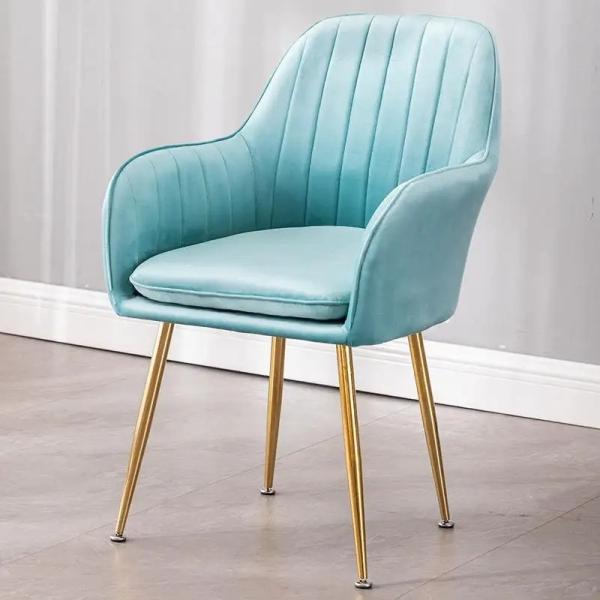 Modern Gray Upholstered Dining Chair OEM ODM Customizable