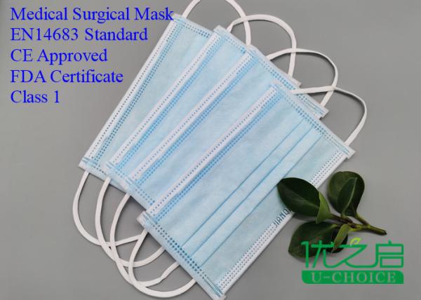 CE Approved - Class 1 Disposable Medical Surgical Face Mask - FDA  -EN14683