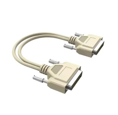 Custom DB25 Male To Male 6 FT Double-Side Copper RS232 Serial Cable Metal Braid D-SUB 25 PIN Automobile TV Computer Applications