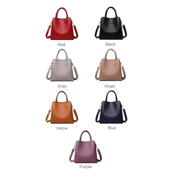 Medium Size Women's Leather Handbag Designer Shoulder Bag with Geometric Pattern