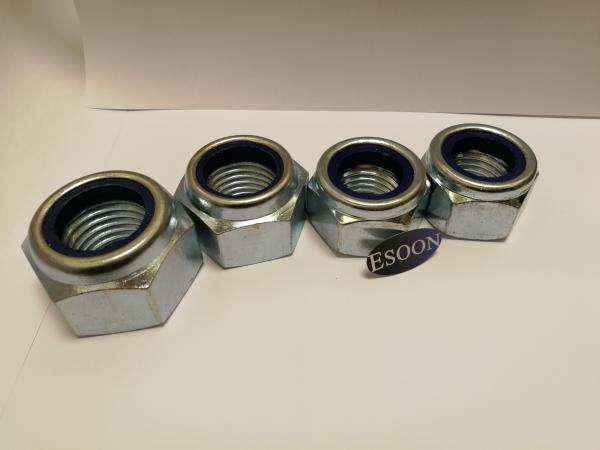 M10-1.0/M10-1.25/M10-1.5 DIN 985 Class 8 Zinc Finish Steel Nylon Insert Lock Nut