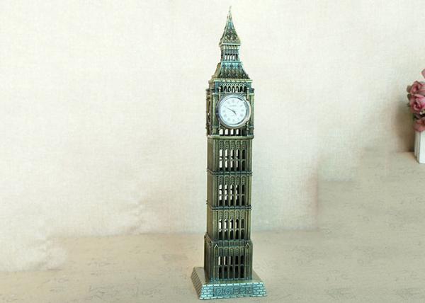 Home Decor DIY Craft Gifts London Famous Big Ben Clock Statue Iron Material