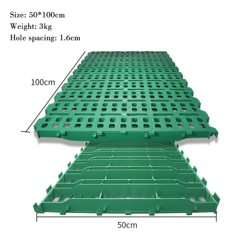 Reinforced Plastic Slatted Floor for Goat & Sheep Farm | 1000×500mm Livestock Flooring