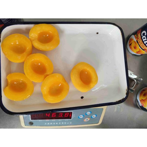 Вкусный консервированный желтый персик в сиропе класса А Брикс 14-17% легкий / 18-22% тяжелый