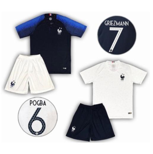 France 2 stars kids jersey soccer jersey World Cup France team home football jersey