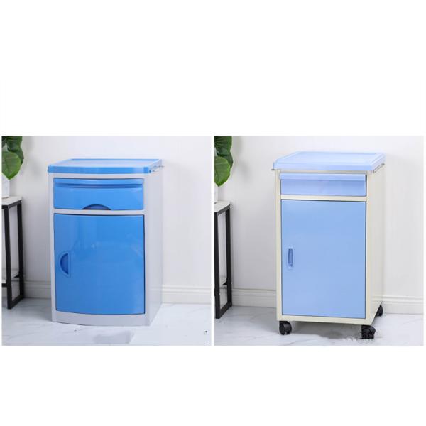 Medical Bedside Table H760*W480*D460MM Hospital Durable Steel Locker With Towel Rack