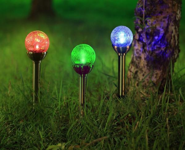 Round Shape Solar Garden Light, Mosaic Ball Solar Garden Light,Solar Garden Light,Crackle Sphere Solar Pathway Ligh