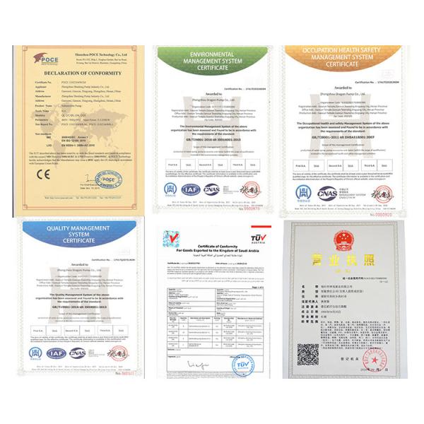 Pompes submersibles en acier inoxydable à grand débit 30 mètres de tête adaptée au drainage des chantiers de construction minière