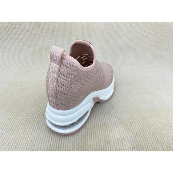 Breathable Pink Platform Loafers Microfiber Loafer Platform Shoes