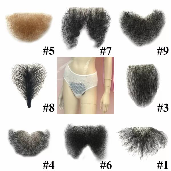 Fake Pubic Hair One Piece Private Use Silicone Doll Wig High Temperature Wire