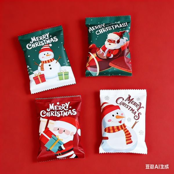 Food Industrial Custom Printed Logo Candy Cookies Chocolate Jelly Toy Back Seal Bar Wrapper Self Sealing Plastic Bags Packaging