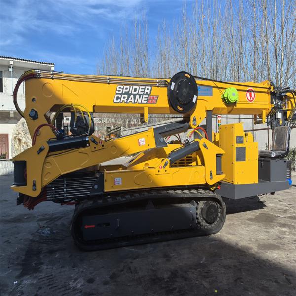 Grúa de araña eléctrica y diesel de 10 toneladas para elevación versátil