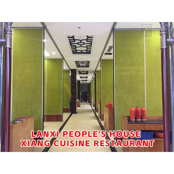 Affordable Soundproof Movable Partition Wall System with 56dB Sound Insulation and 6061-T6 Profile