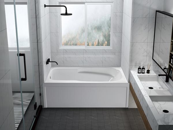 Sanitary Grade Skirted Freestanding Tub , JND-AT1584 White Skirt Bathtub