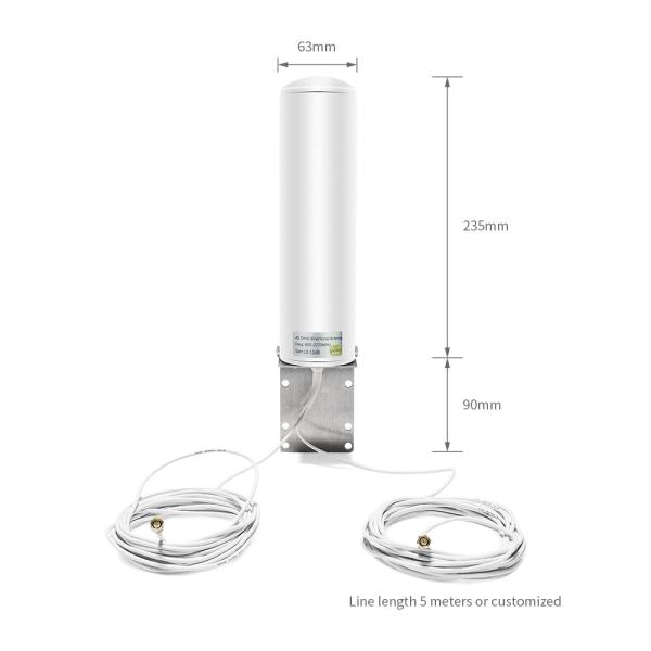 Прямая продажа 20dbi высокая прибыль двойной проволоки совместной 3G 4G LTE антенны для внутреннего / наружного