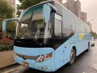 Used Coach Bus Yutong Brand ZK6117 65 Seats Yuchai Rear Engine 120km/H Single Door Used Passenger Buses Left Steering