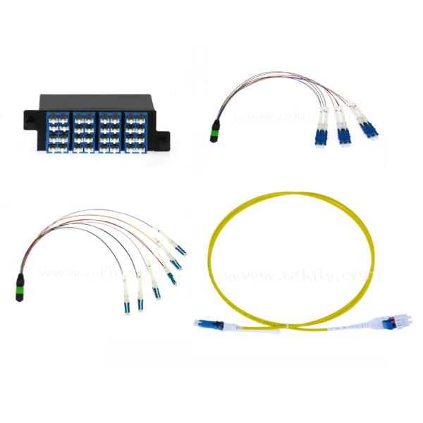 LSZH 3.0mm MPO CS Fiber Optic Patch Cord 512 Cores For Networks