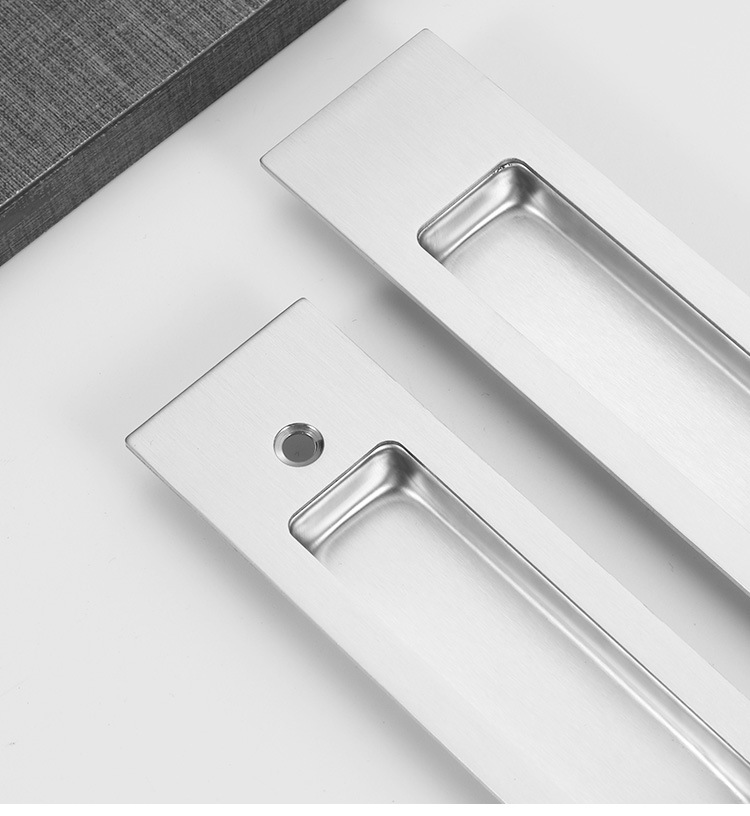 Hot Sale Solid Stainless Steel Concealed Sliding Door Handle Modern Design Durable Eco-Friendly Kitchen Entry Cabinet Dresser