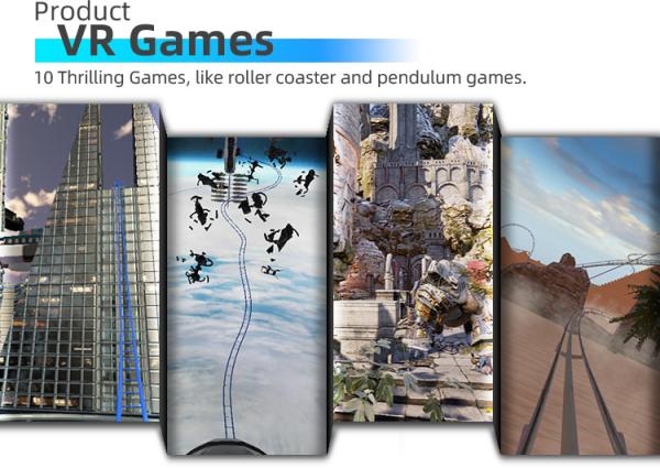 Super Roller Coaster 9d Virtual Reality Equipment 1080 Degree Rotation Simulator