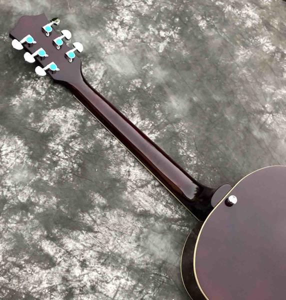 Custom Cherry Burst Flamed Maple Top Dobro Resonator Steel Electric Guitar