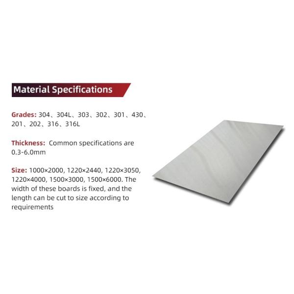 SS 304 Brushed No 4 Satin Finish Stainless Steel Sheet  for Elevator Decortaion