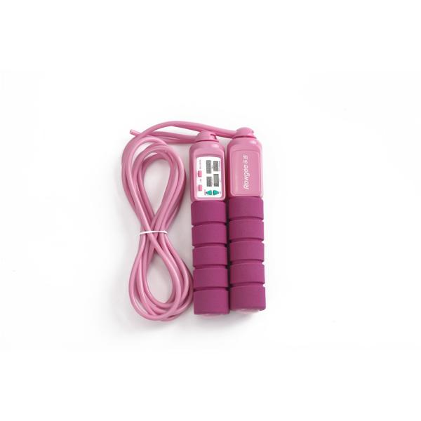Minimalist Design Meranti Pink Fitness Jump Rope Electrode Aesthetic