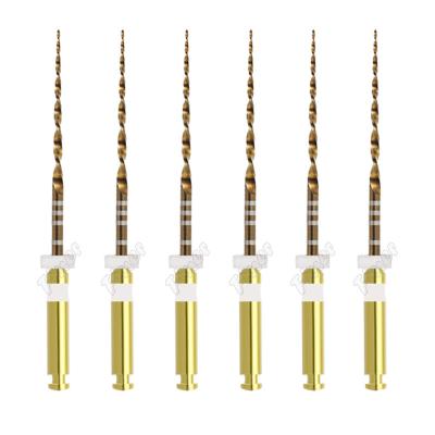 Dental Rotary File Only One Gold Rotary Wave Files For Root Canal Treatment