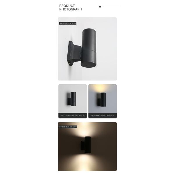 Double Head Shell E27 Outdoor Wall Lamp LED Waterproof Modern Simple 6w