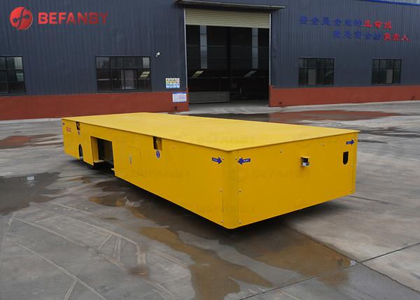 Carro de transferencia sin rieles con batería para fábrica operado de forma flexible de 18 toneladas