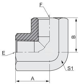 BSP/BSPT Standard 90 Degree Elbow Stainless Steel Hydraulic Adapter 7t9 Thread Fitting