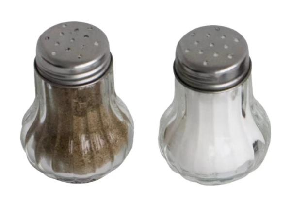 Bottler de vidro Agitação Agitação de sal e pimenta personalizada 25g