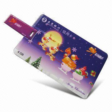Memoria USB retractable AT-045C de la tarjeta de crédito