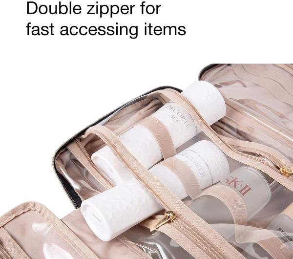 Travel Makeup And Toiletry Bag Organizer Hanging Hook Water Resistant 12x9x4