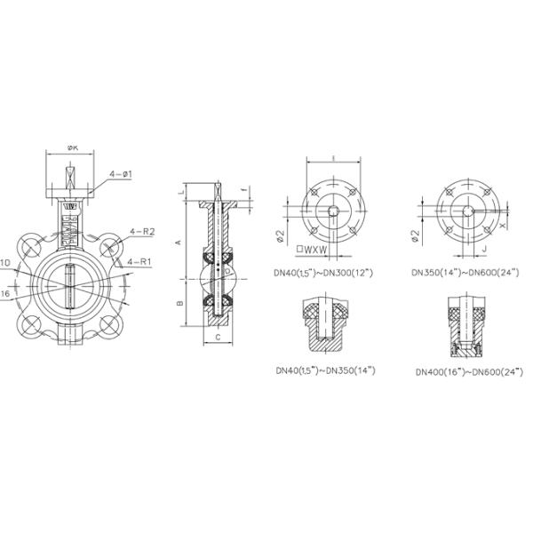Electric Signal Fire Fighting Centerline Butterfly Valves Safe Worm Type PN16 Pressure