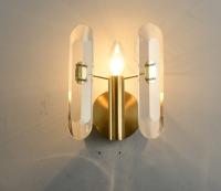 Lámparas decorativas modernas y simples de lujo comedor sala de estar dormitorio postmoderno lámpara de pared de cristal popular