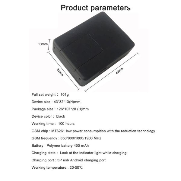 Cars GPS Tracker Locator GSM Monitor GPS LBS Global Positioning System Locator