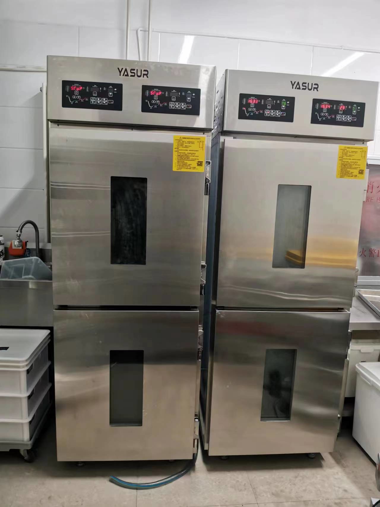Двойной ретардер Proofer Yasur теста шкафа 36 подносов Достигаемост-в типе подносах 4kw см 40X60