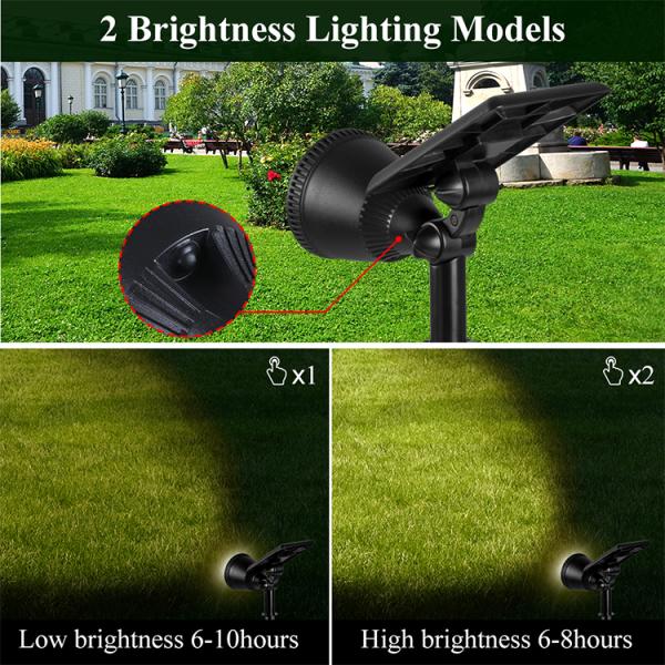 Waterproof Led Lawn Spike Solar Spot Light For Garden Wireless Outdoor Yard Landscape