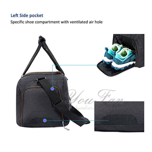 30L Durable Weekend Duffel Bag Water Resistant For Business Travel