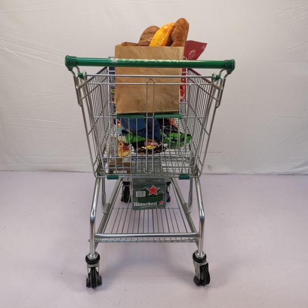 CE 125L Chain Store Supermarket Grocery Cart Metal Wire Trolley