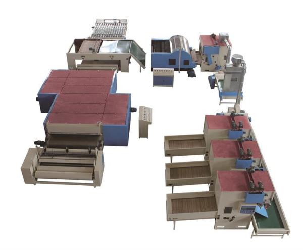 Stiff Wadding Nonwovens Glue Free Wadding Production Line For Sintepon Dacron