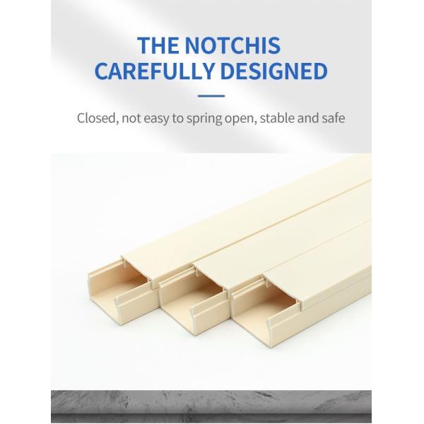 Gaine en PVC en gros pour câble, Gaine en plastique PVC pour câble, Goulotte en PVC, Profilés de conduits en PVC, Personnalisé