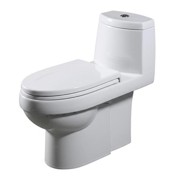 Siphonic Water Closet Bathroom Luxury Sanitary Ware WC One Piece Toilet
