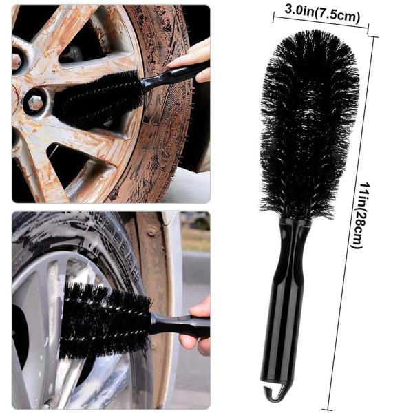 12 Pieces Car Cleaning Brush Set Includes Car Wash Mitt Rim Brush