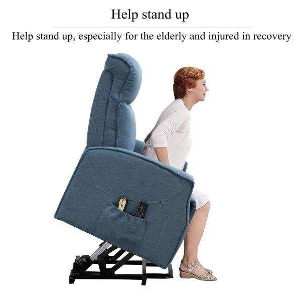 BN Nursing Single Fabric Sofa Cabin Functional Electric Elderly Lift Station Chair With Stretchable Recliner Chair