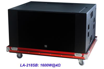 High SPL Plywood loudspeaker 2 x 18 Horn Loaded 4ohm 1600W Subwoofer For Living Event And Show