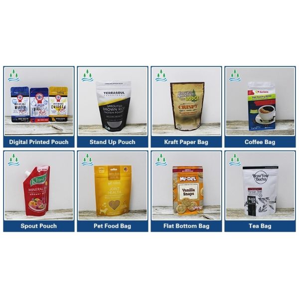 Moisture Proof Standing 190 Micron Resealable Ziplock Bags
